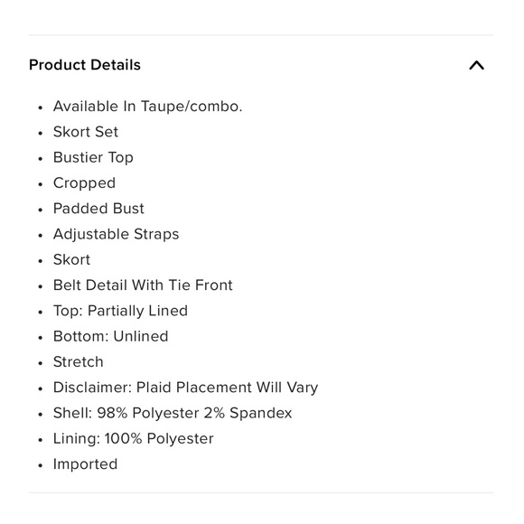 NWOT Fashion Nova Skort Set - Picture 4 of 5